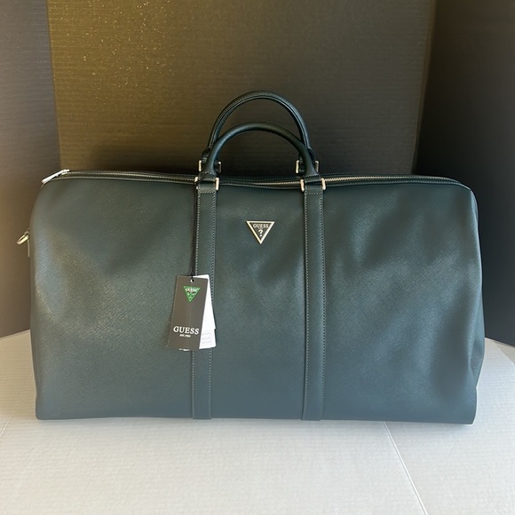 New GUESS Certosa saffiano Large Travel bag - Picture 1 of 16